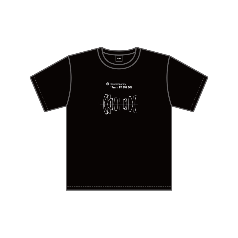 17mm F4 DG DN | Contemporary　レンズ構成図Ｔシャツ